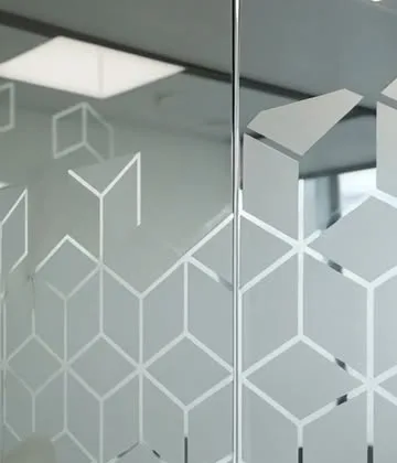 Patterned glass film